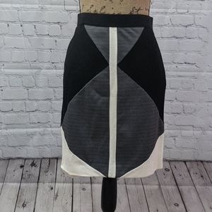Ann Taylor Colorblock Pencil Skirt 8p